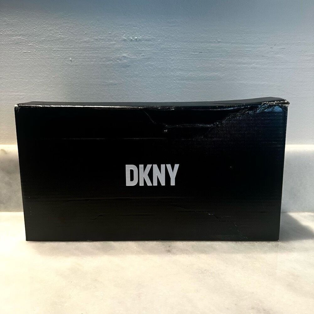 NWT DKNY Textured Python Leather Square Toe Flat … - image 3